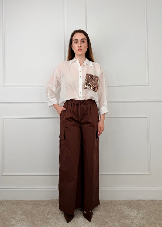 C28816 - BREND PANTALONE CARGO IN COTONE