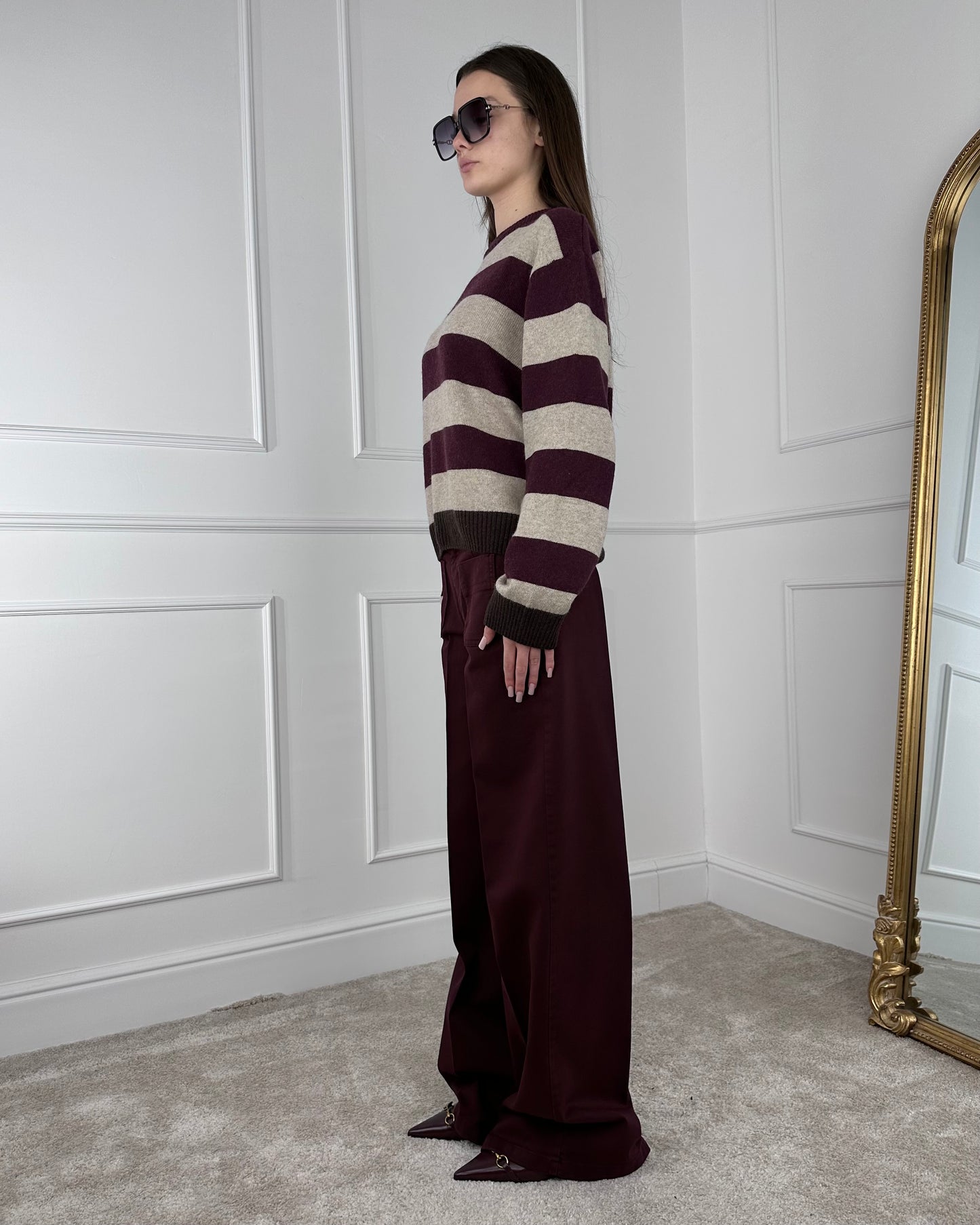 CJ12707 - TENSIONE IN PANTALONE PALAZZO TASCHINI