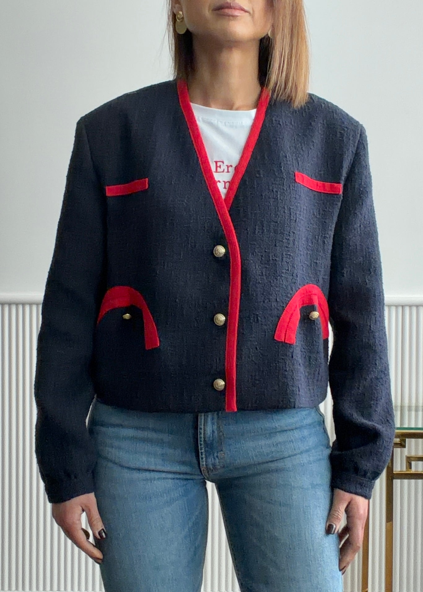 38804 - TENSIONE IN GIACCA CROP IN BOUCLÈ