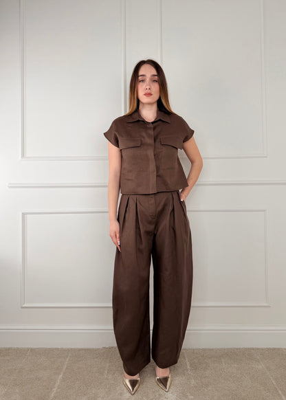 26P4950 - TENSIONE IN PANTALONE BALLOON IN LINO