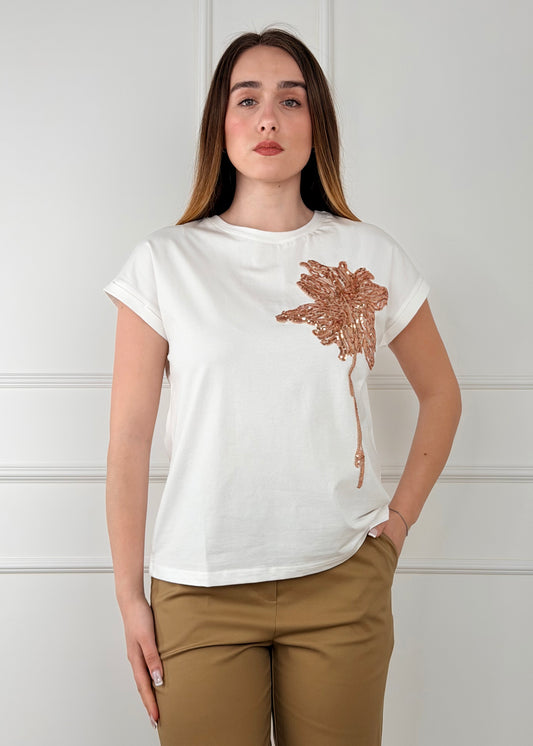 PK9153 - T-SHIRT CON PAILLETTES
