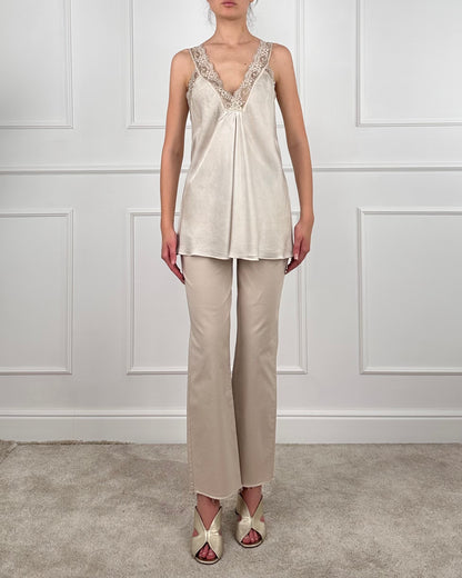213361 - TOP IN VISCOSA SPALLINA IN PIZZO