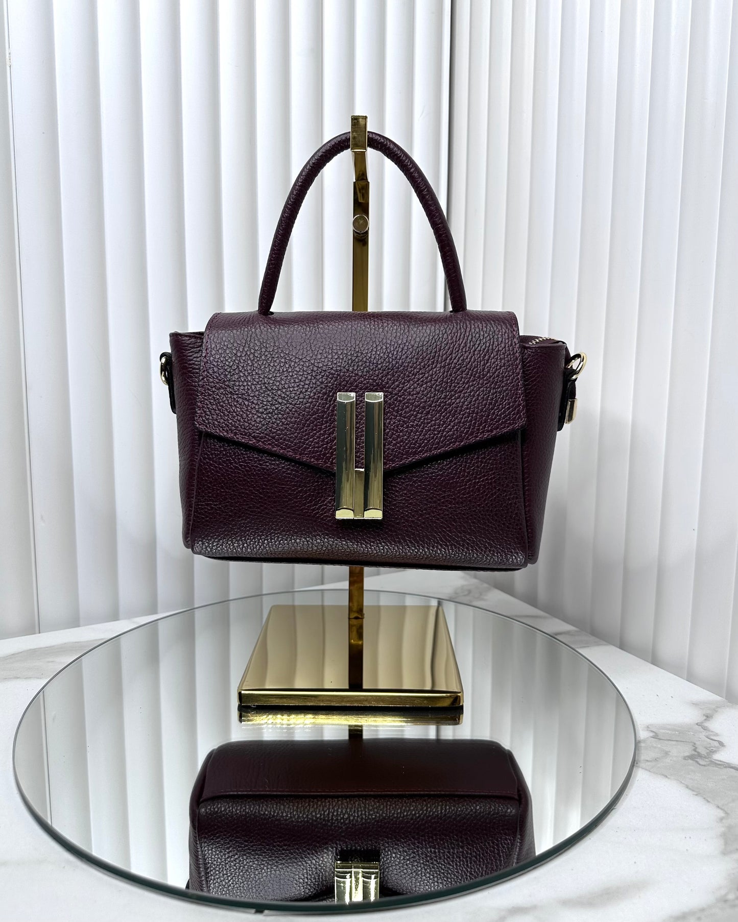 BRS548 BORSA VERA PELLE A MANO