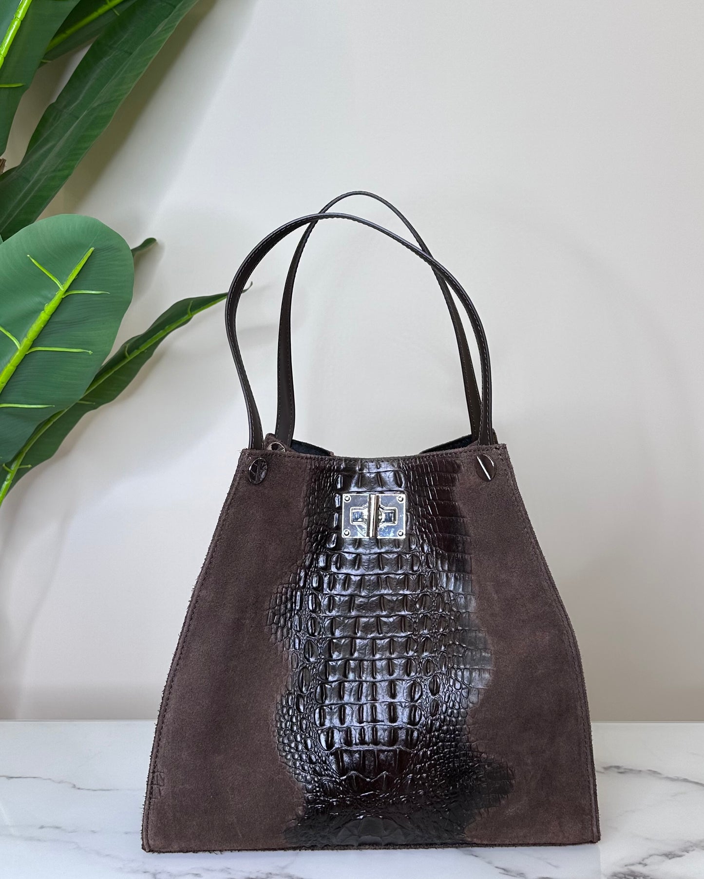 BRS48798 BORSA VERA PELLE