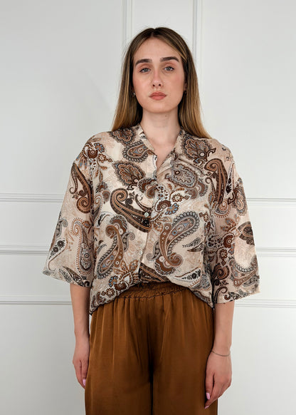 T2605 CAMICIA MISTO SETA E COTONE