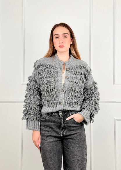B76613089 - CARDIGAN FRANGE BREND