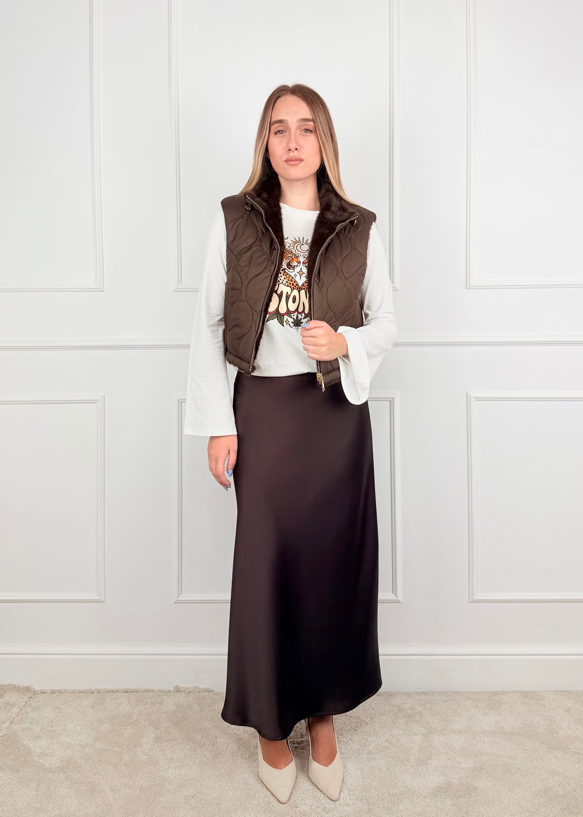 GILET DOUBLE FACE - GILET DOUBLE FACE TRAPUNTATO