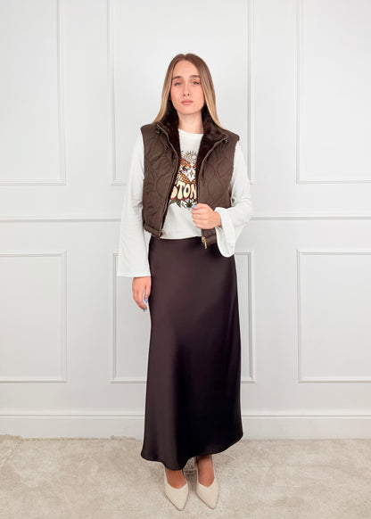 GILET DOUBLE FACE - GILET DOUBLE FACE TRAPUNTATO