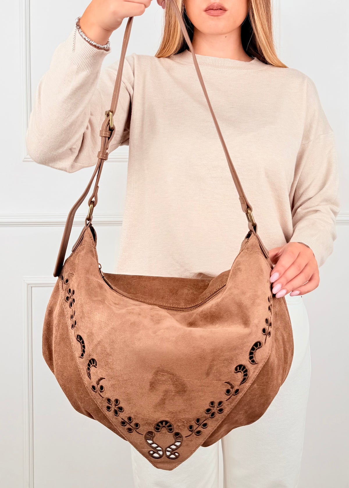 BRS. BORSA RICAMI - EFFETTO SUEDE