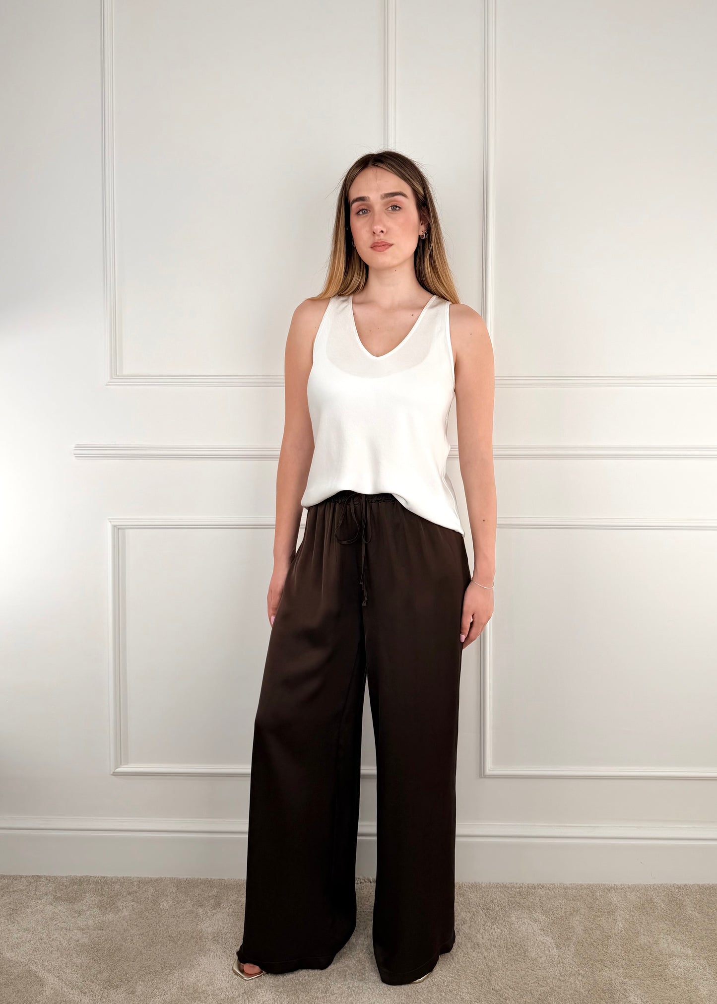 C653P22RPE26 - TENSIONE IN PANTALONE PALAZZO IN VISCOSA