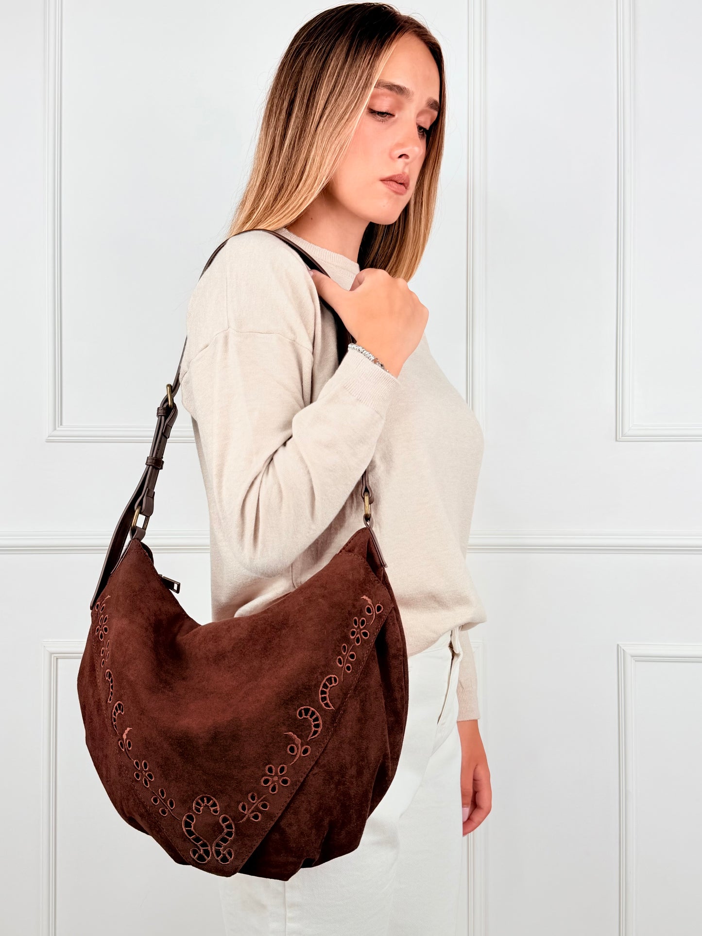 BRS. BORSA RICAMI - EFFETTO SUEDE