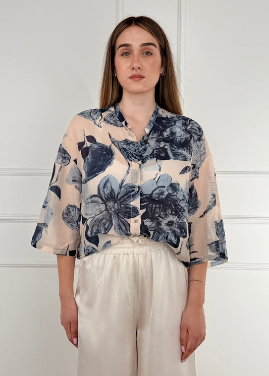 T2605 CAMICIA MISTO SETA E COTONE