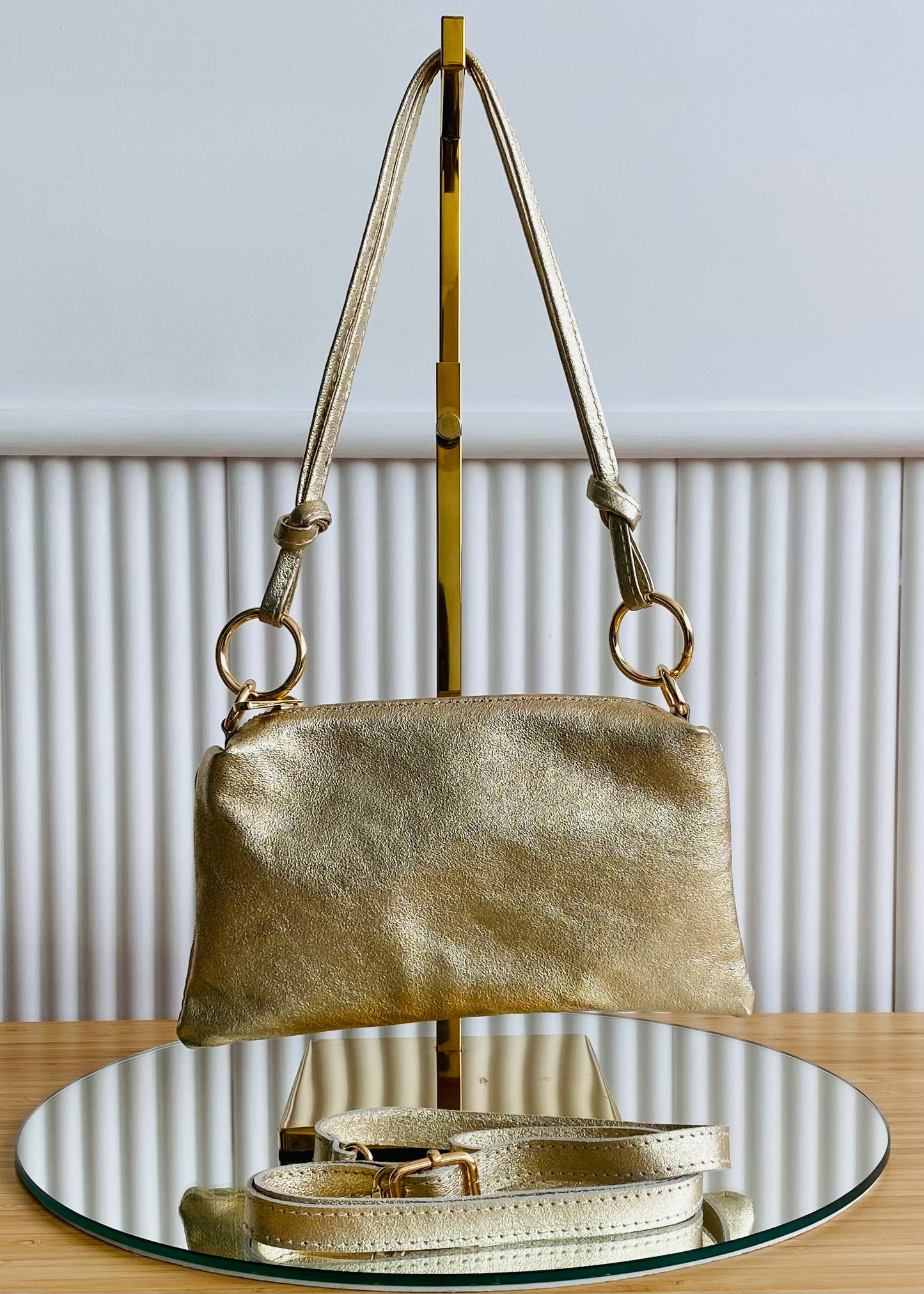 BRS • BORSA ALICE VERA PELLE CON TRACOLLA