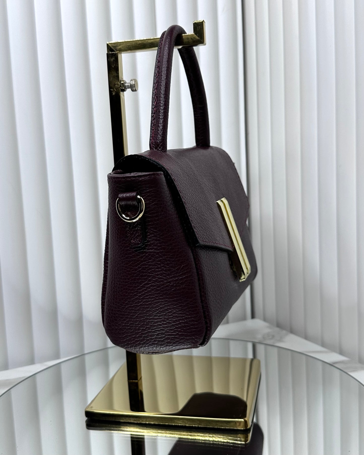 BRS548 BORSA VERA PELLE A MANO