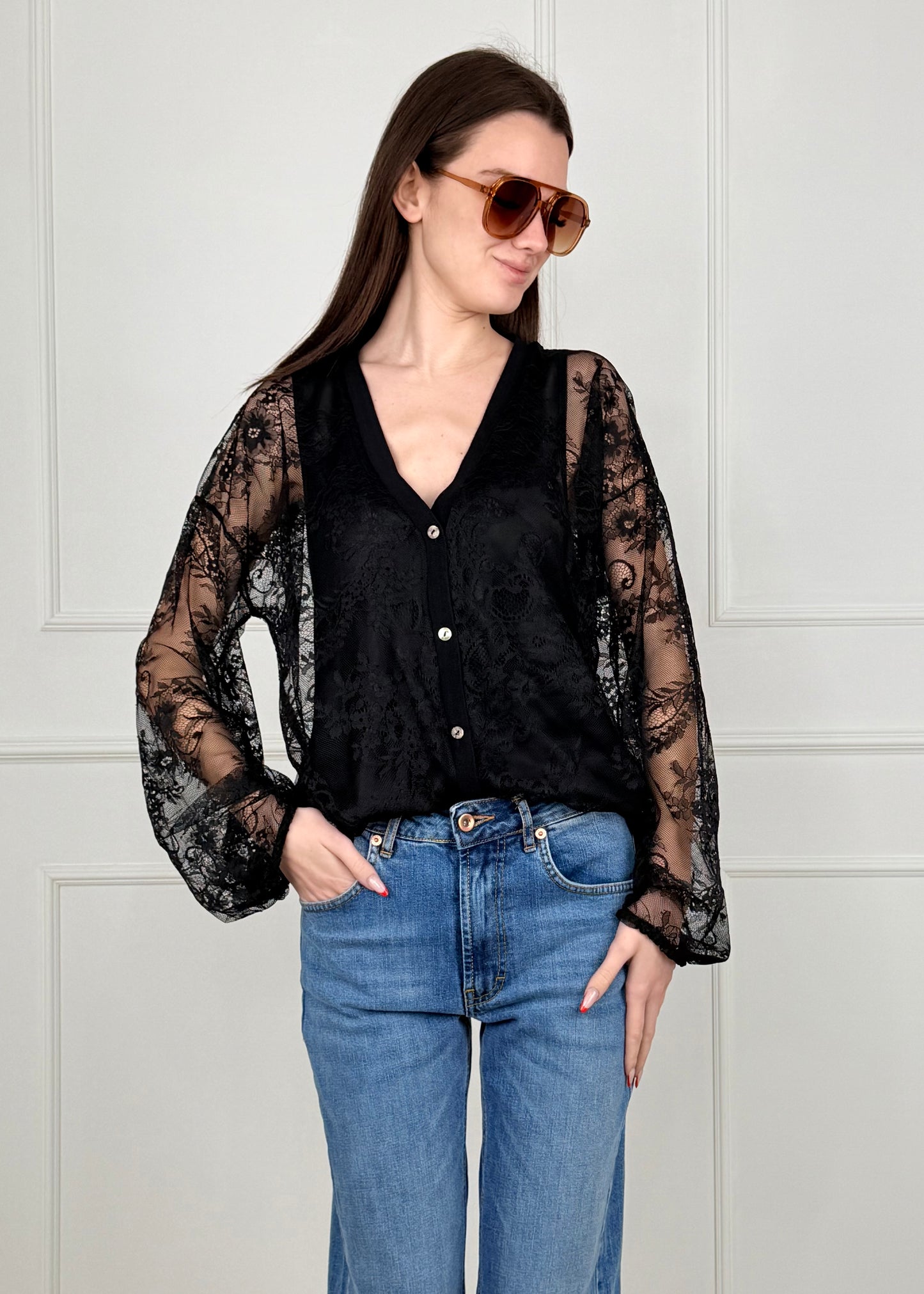 81549 - CARDIGAN IN MORBIDO PIZZO