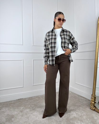 C28516 - CAMICIA IN FLANELLA CHECK