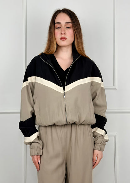 26B4568 - TENSIONE IN BOMBER IN CUPRO DI VISCOSA BIC