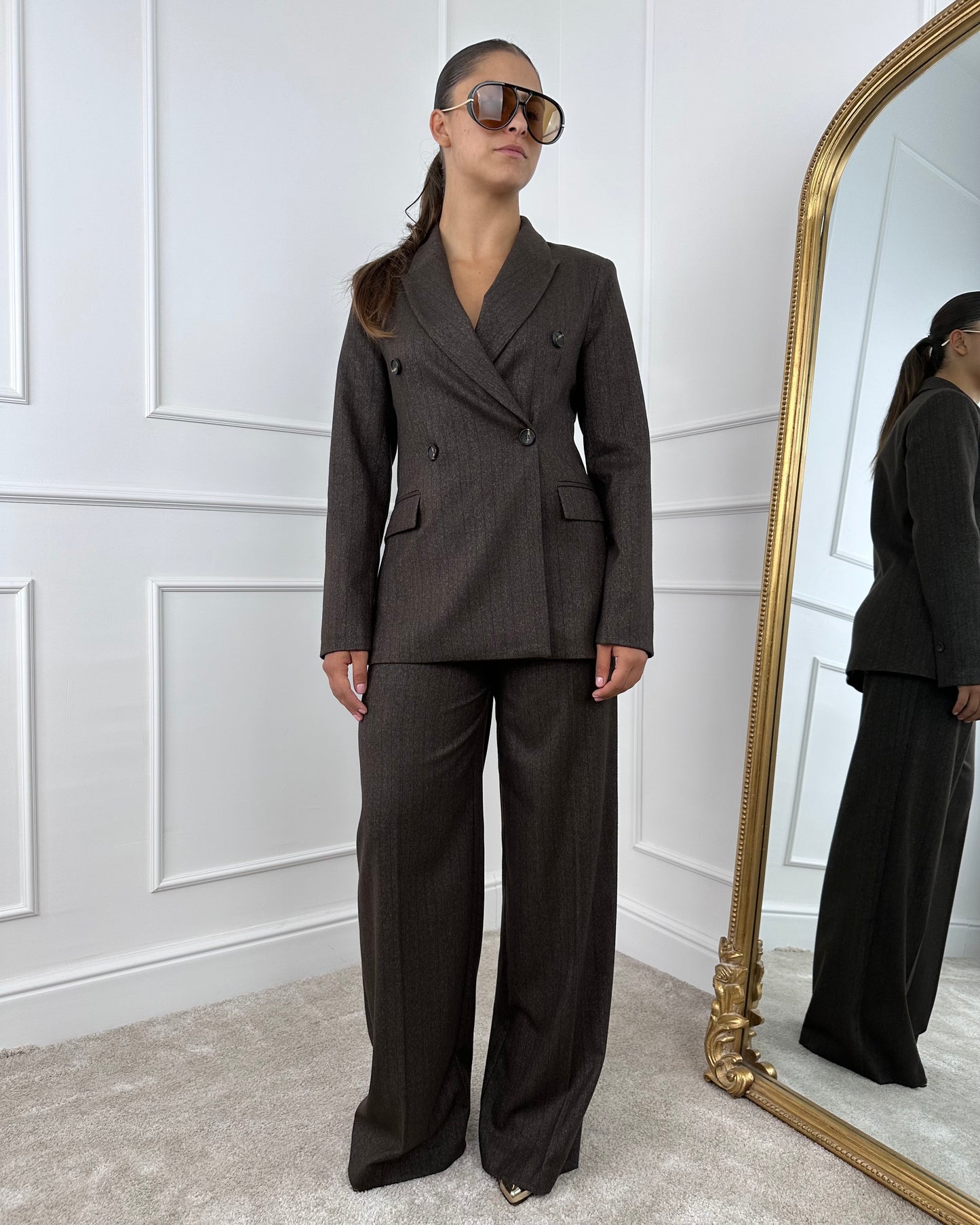 FDBY21885R23 - PANTALONE GESSATO