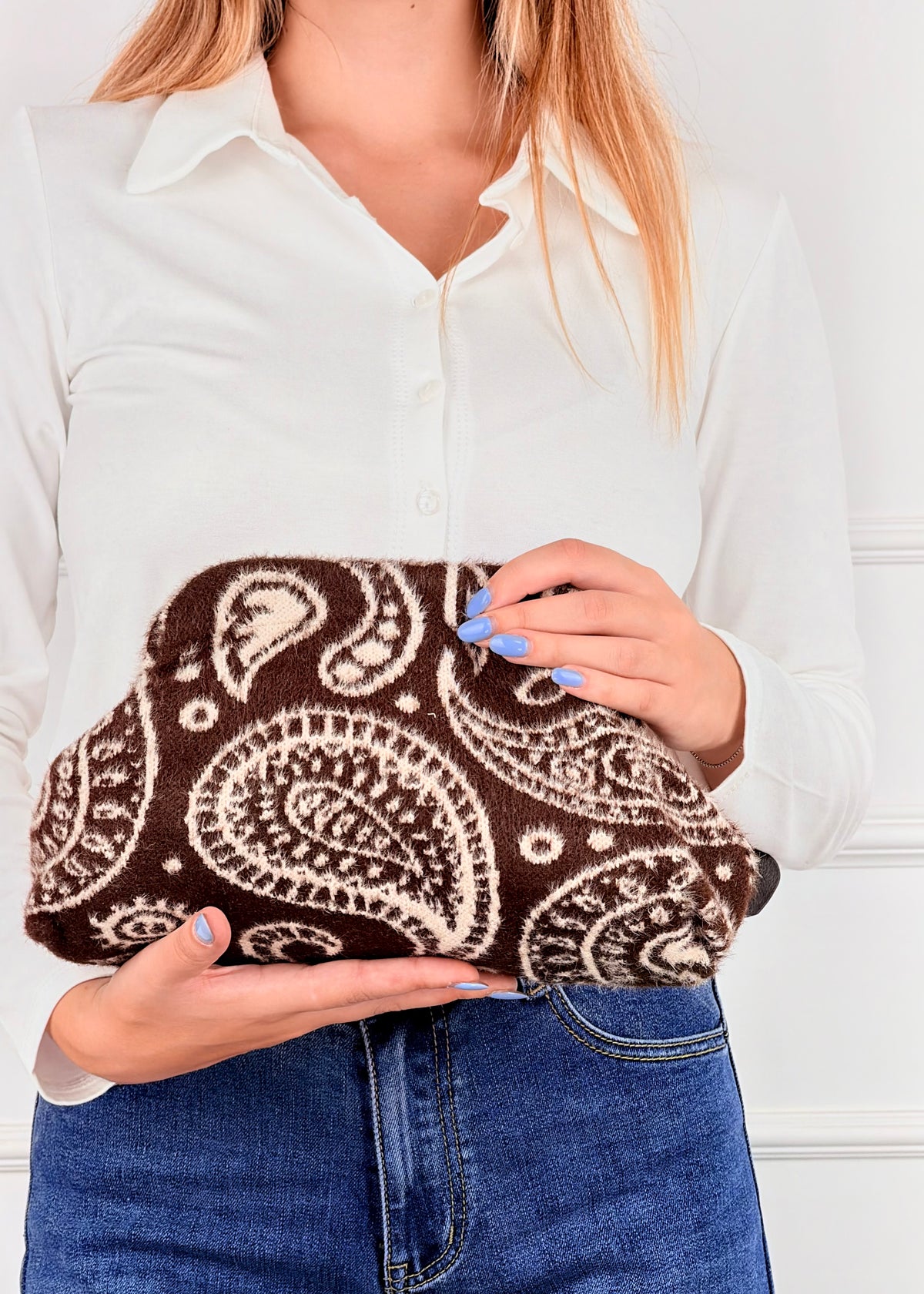 P1120 BRS BORSA COZY PAISLEY • PELUCHOSA MORBIDA