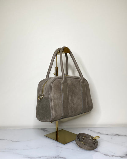 BRS5467 BORSA BAULETTO VERA PELLE SCAMOSCIATA