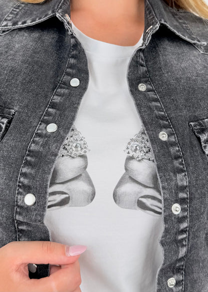 N129186A27 - BREND CAMICIA IN DENIM