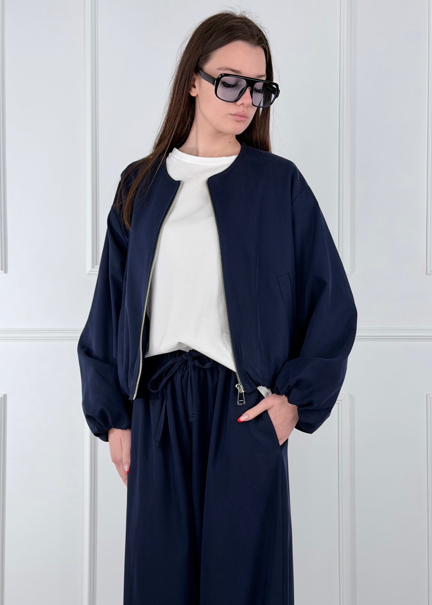 28129 COMPLETO BOMBER E PANTALONE PALAZZO