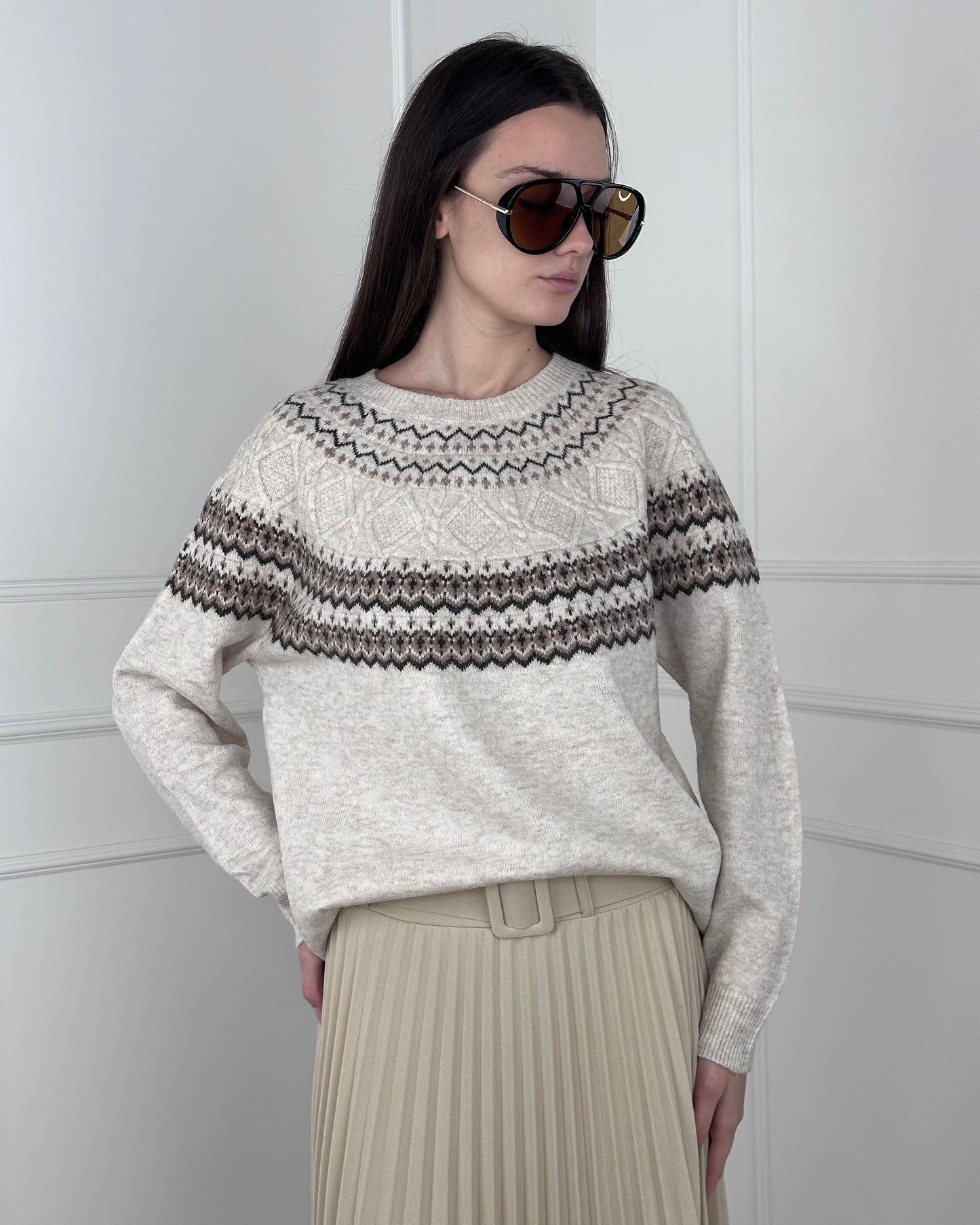 P1262 - MAGLIA MISTO LANA