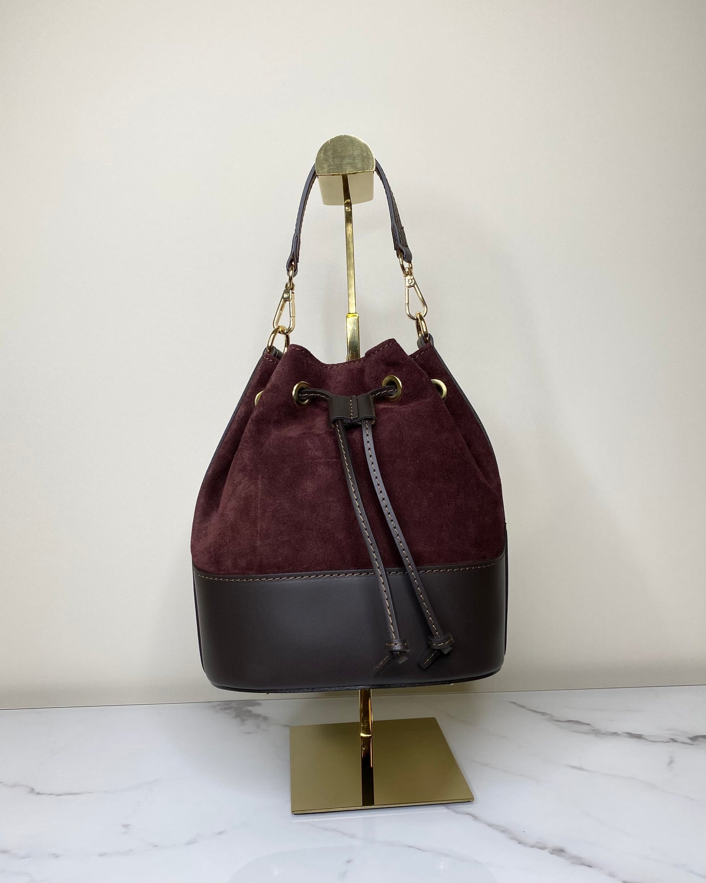 BRS487 - BORSA SECCHIELLO VERA PELLE