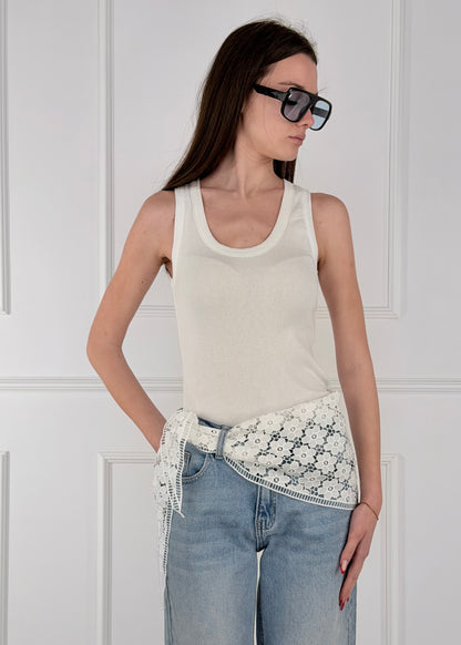 BAND19 - BANDANA IN PIZZO MACRAMÈ