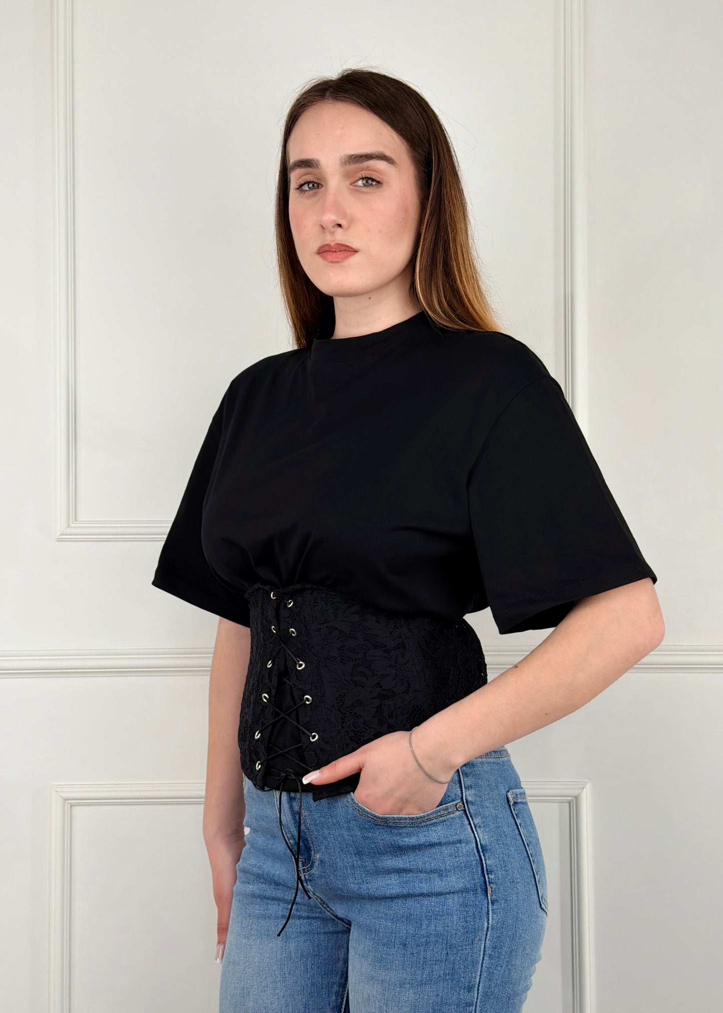 PE260165 - TENSIONE IN T-SHIRT CON BUSTINO RIMOVIBILE