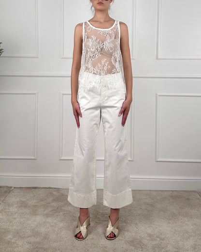 80803FH - PANTALONE A GAMBA DRITTA CROPPED