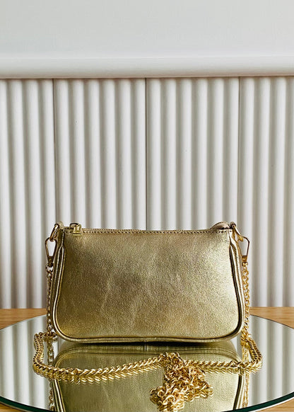 BRS • BORSA CAROL VERA PELLE CON TRACOLLA