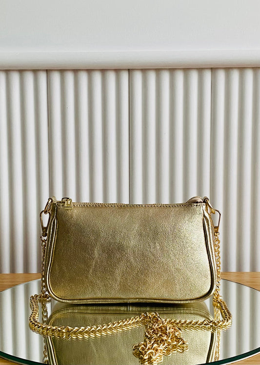 BRS • BORSA CAROL VERA PELLE CON TRACOLLA