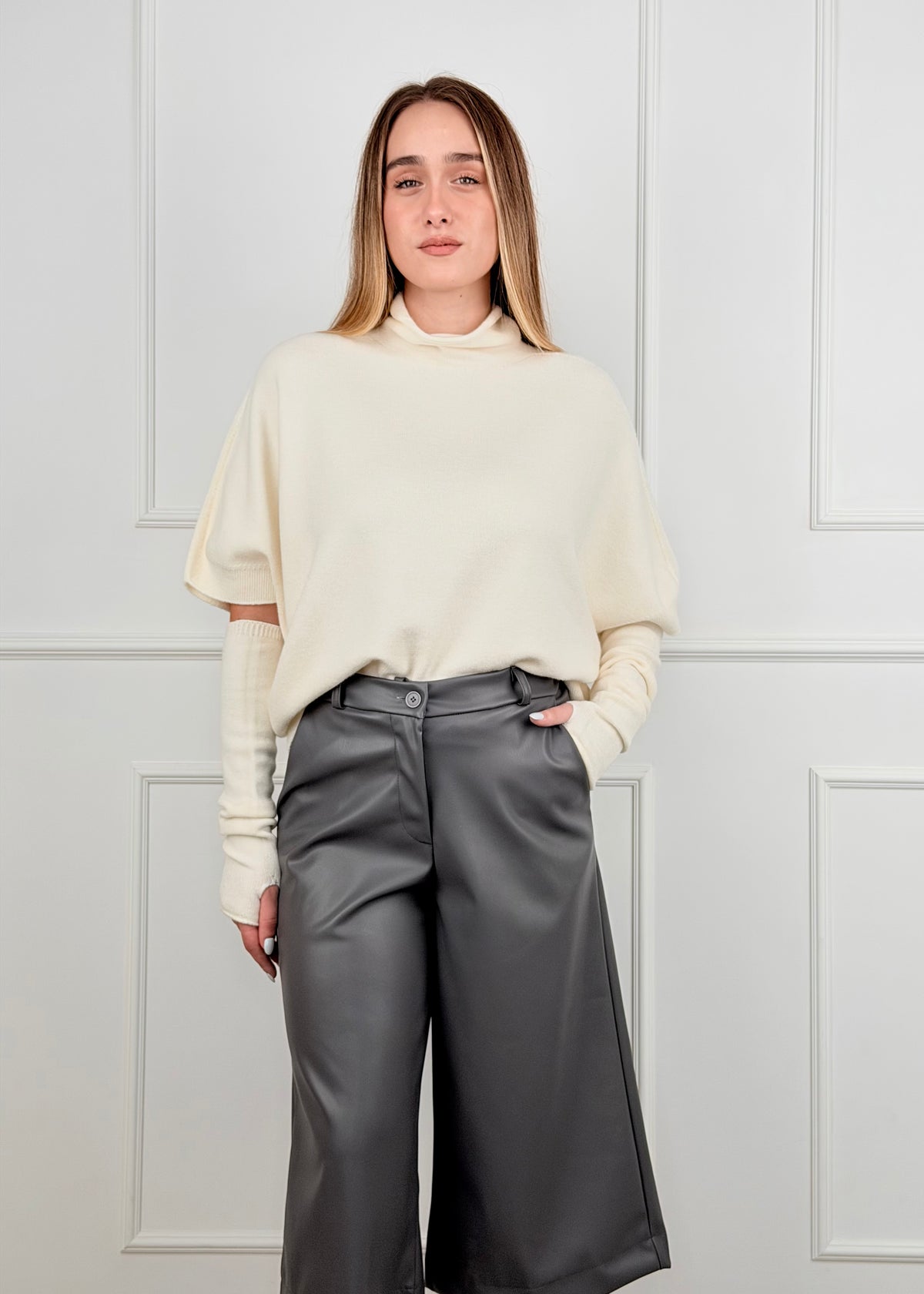 I93354 - I93354 BREND MAGLIA KIMONO MANICOTTI