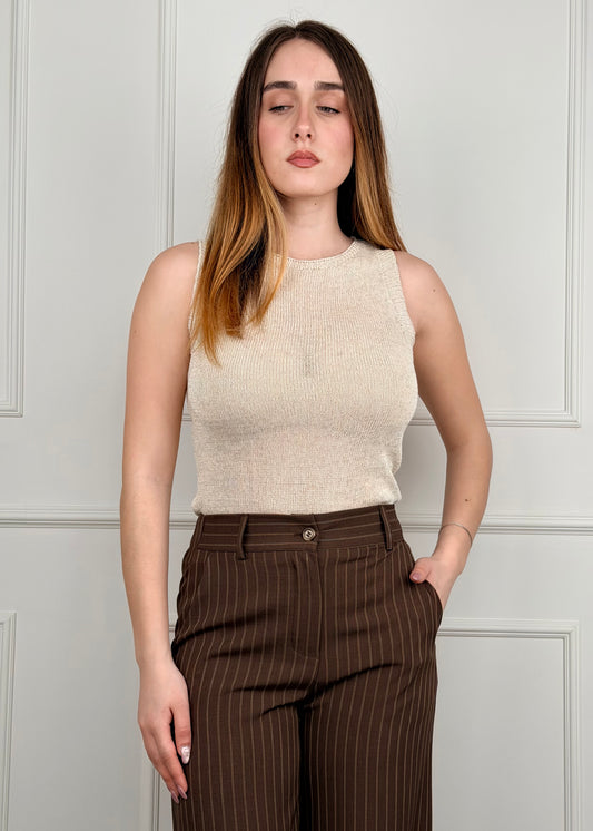 I93066 - BREND TOP IN FILO DI LUREX