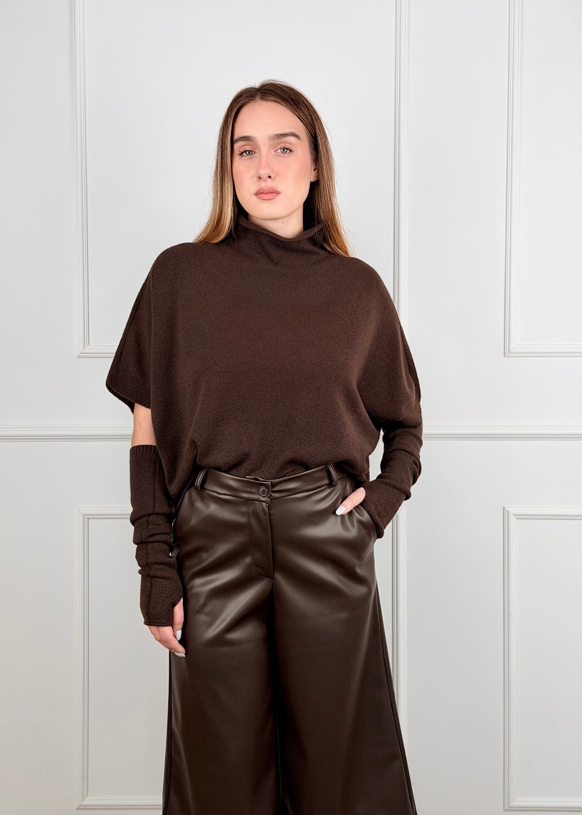 I93354 - I93354 BREND MAGLIA KIMONO MANICOTTI