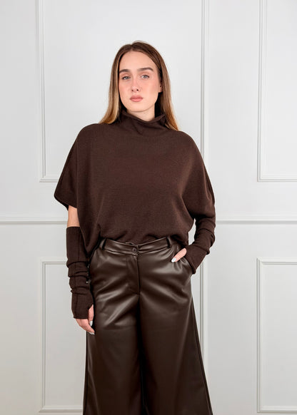 I93354 - I93354 BREND MAGLIA KIMONO MANICOTTI