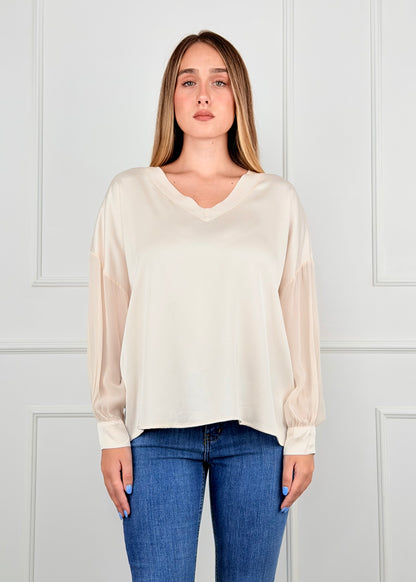 60004WF • BLUSA BIMATERICA SCOLLO A V GIORGIA & J.