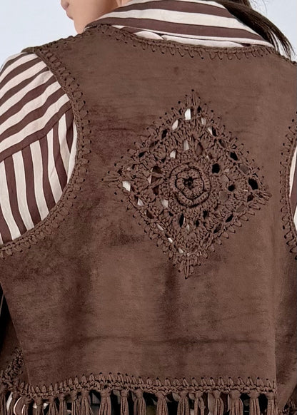 GI50101 - GILET CON FRANGE