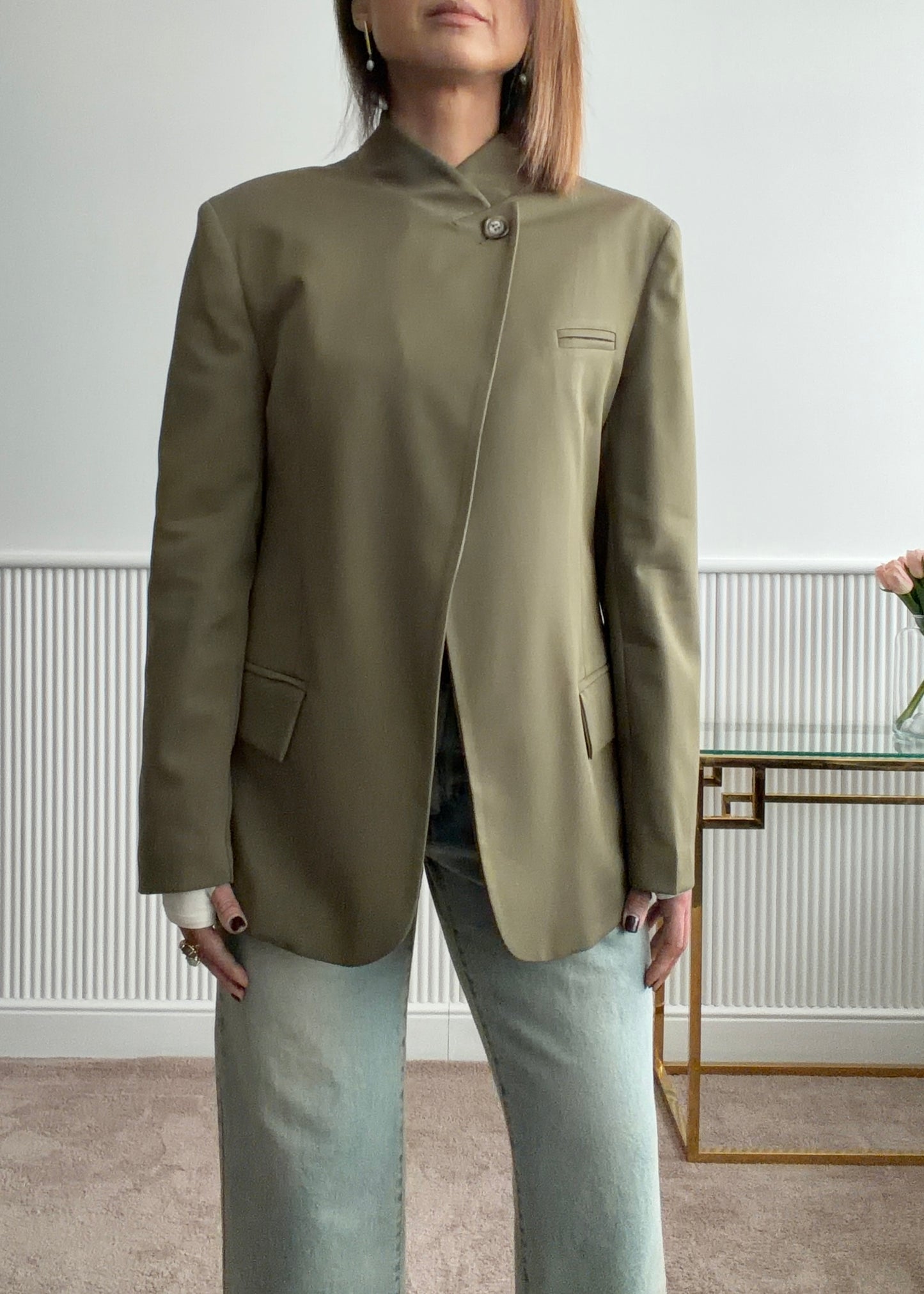 E539317 - BREND GIACCA CHIUSURA BOTTONE ALTO