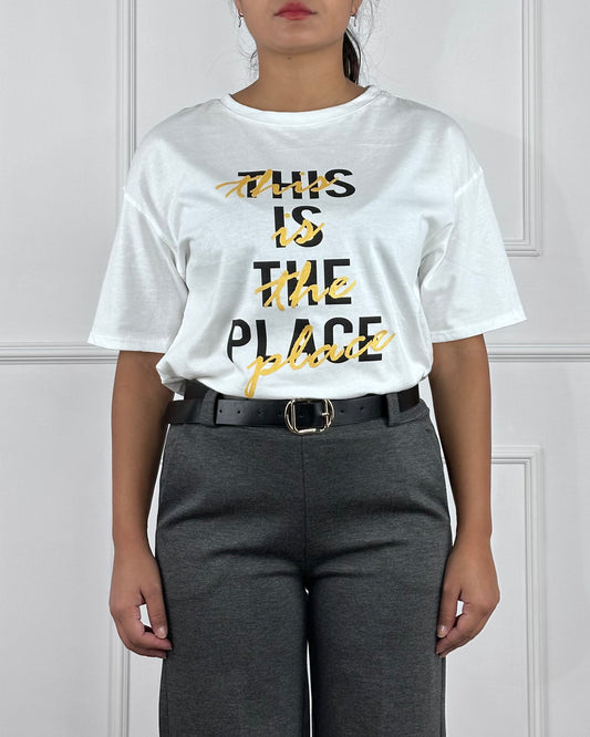 FIT10013 - T-SHIRT THIS IS THE PLACE.