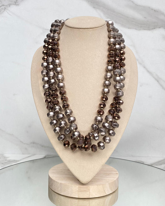 CLN50 COLLANA  MULTIFILO PERLE