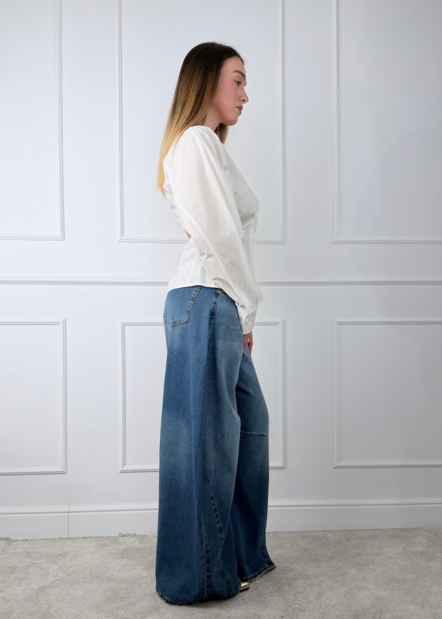 P314J119W671 - TENSIONE IN DENIM SCURO LOUVRE