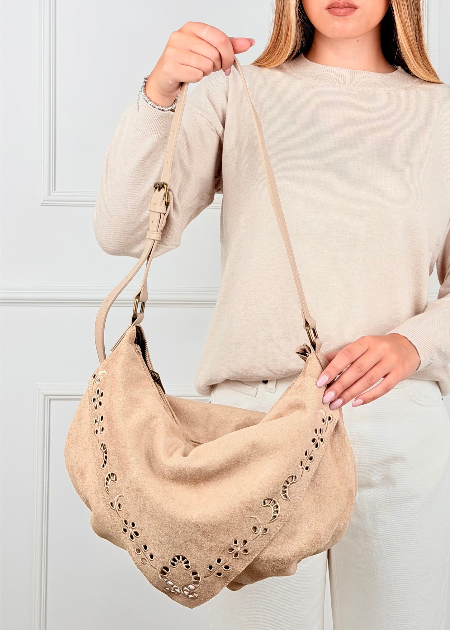 BRS. BORSA RICAMI - EFFETTO SUEDE
