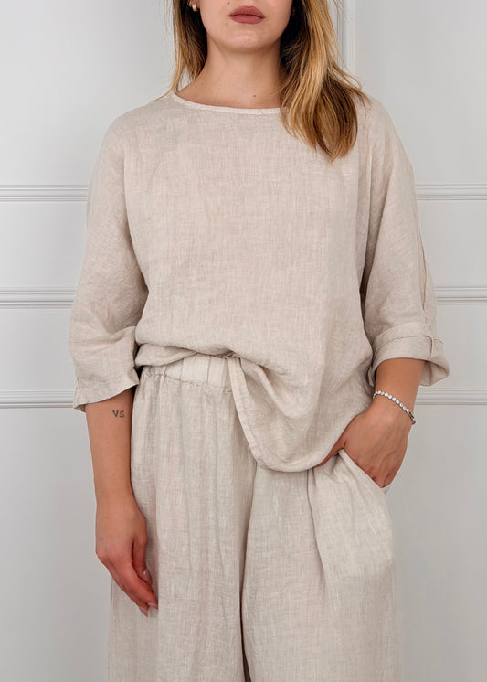 8182 - BLUSA IN LINO
