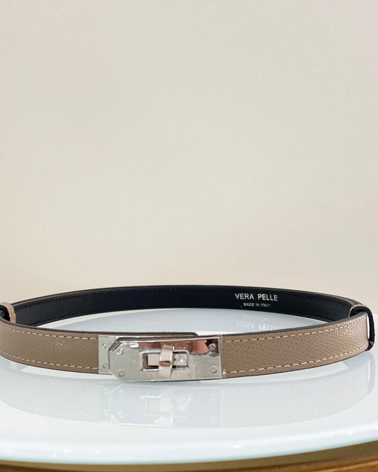 CNT22 CINTURA VERA PELLE REGOLABILE