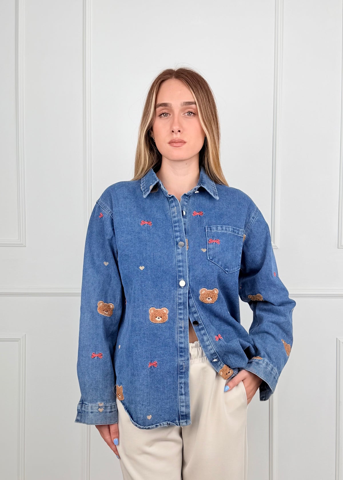 MF3088 - CAMICIA ORSETTI DENIM