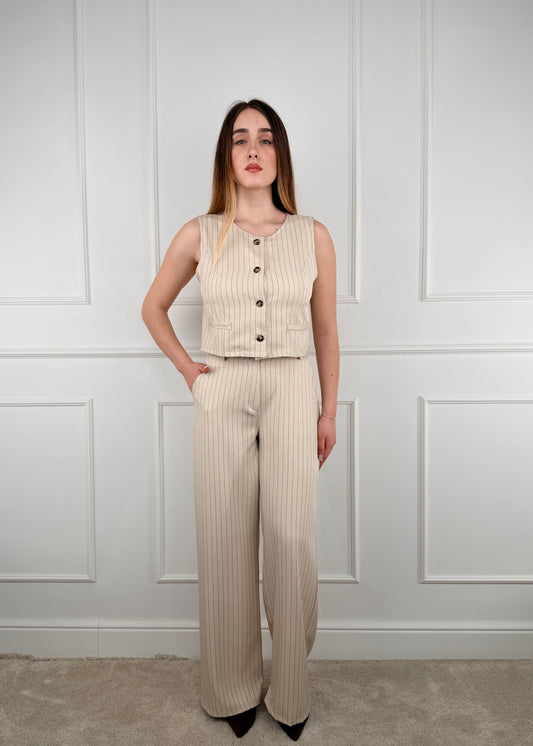 NC8159 - MY-D PANTALONE PALAZZO GESSATO
