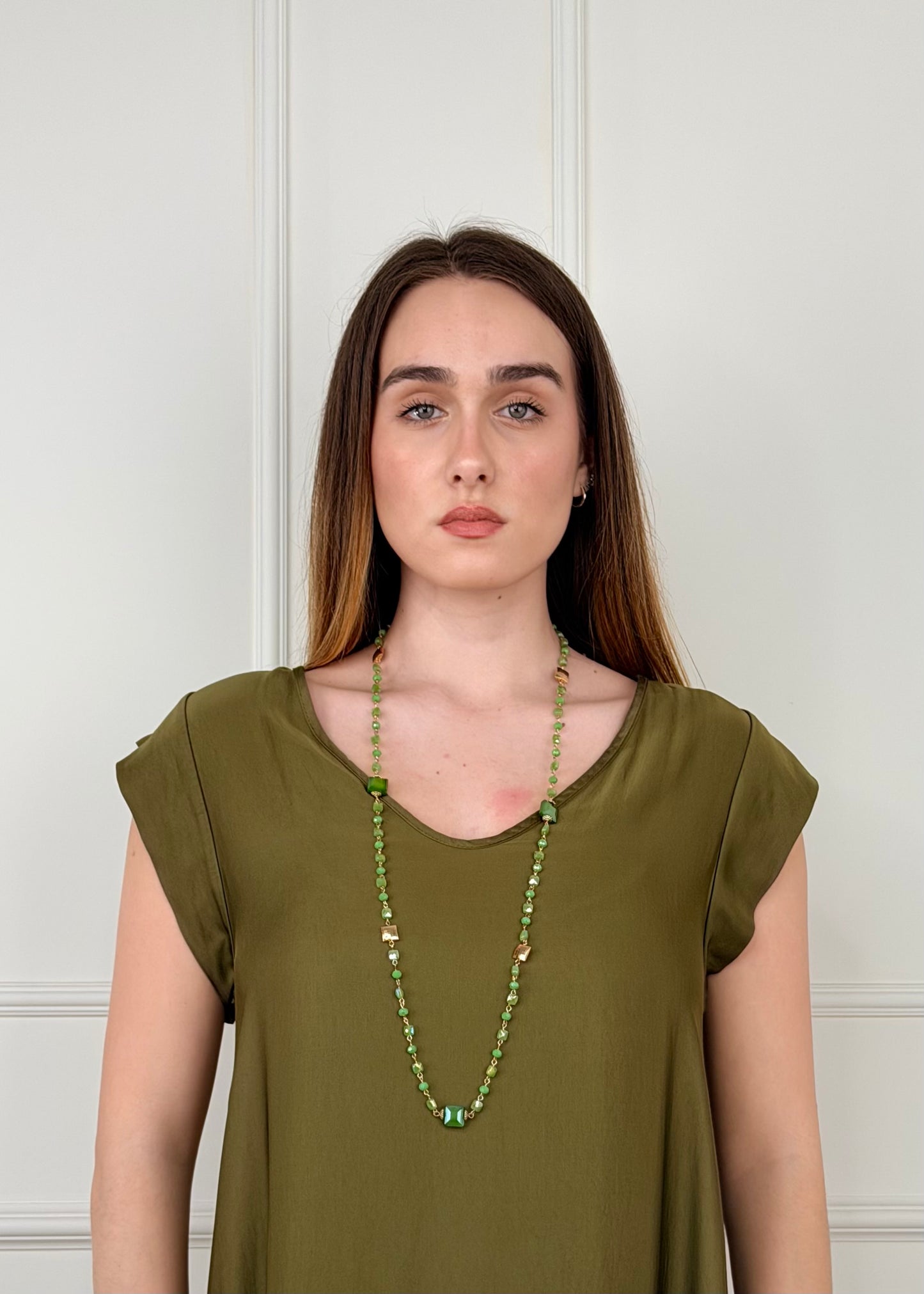 CLN • COLLANA PIETRE VERDI