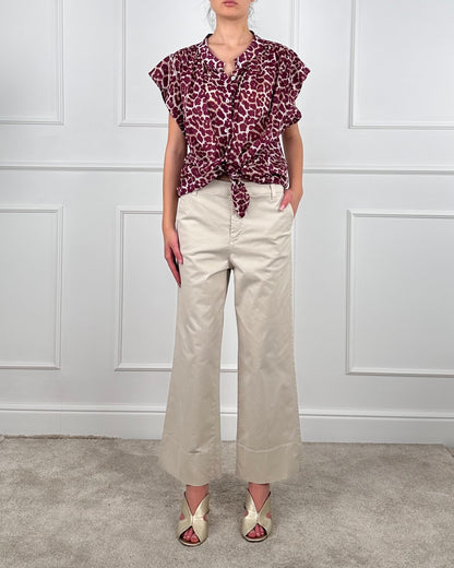 80803FH - PANTALONE A GAMBA DRITTA CROPPED
